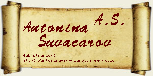 Antonina Suvačarov vizit kartica